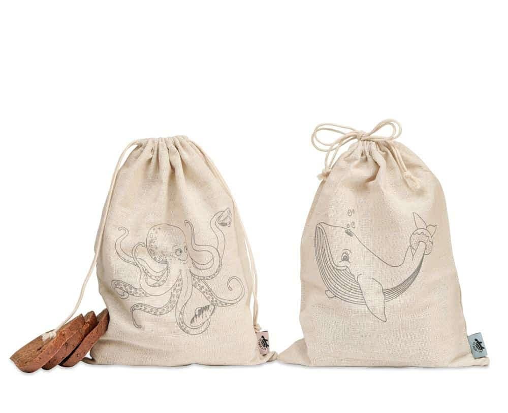 Net Zero reusable bread bags GOTS certified