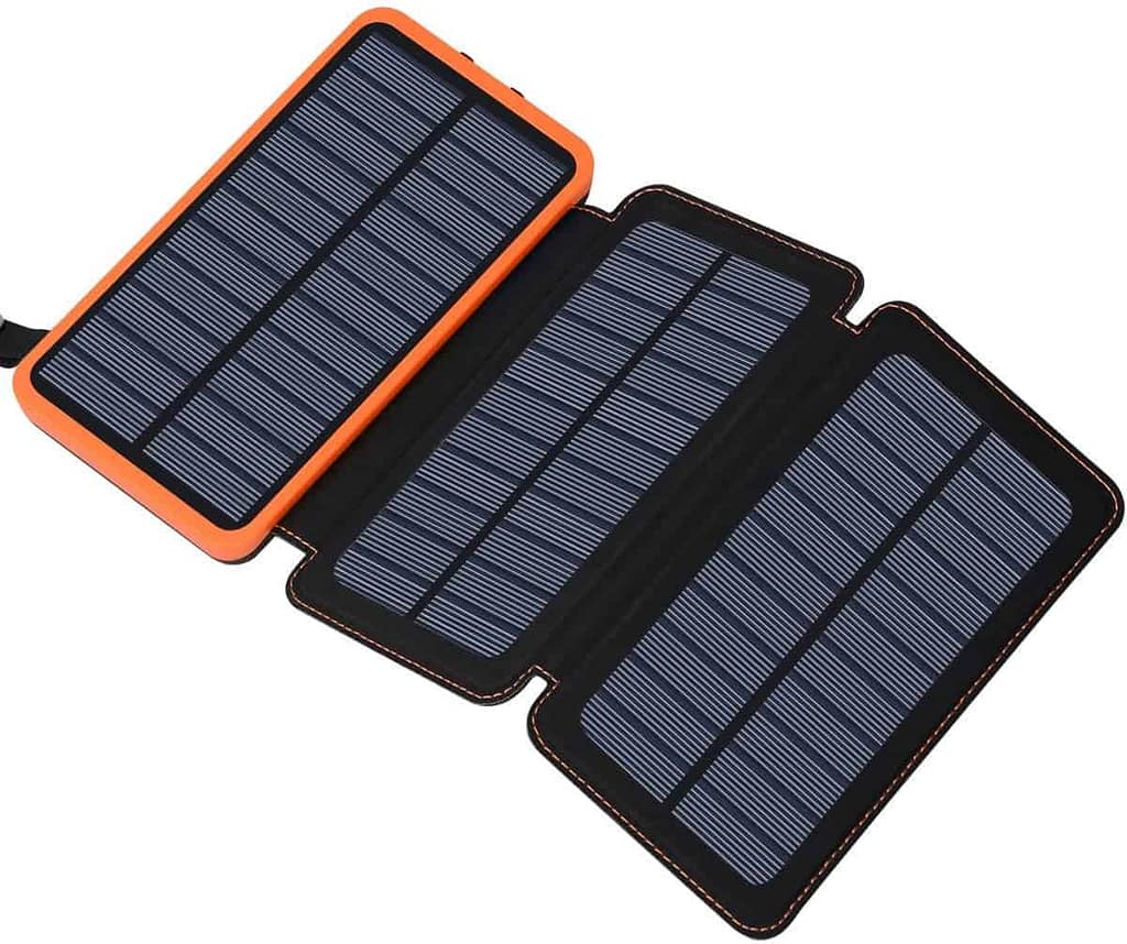 Feelle solar power bank for cell phones, tablets & more