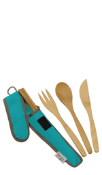 Reusable bamboo utensils
