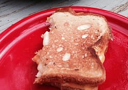 Breakfast pudgy pie camping recipe