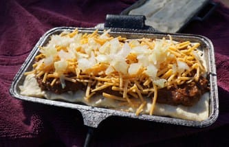 Chili Cornbread Pudgy Pie Camping Recipe
