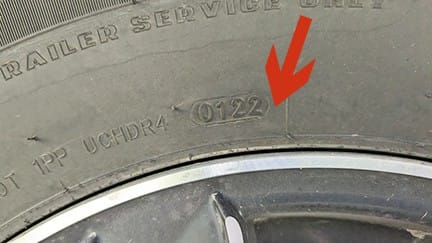 Date code on RV Tire Tire with Date Code