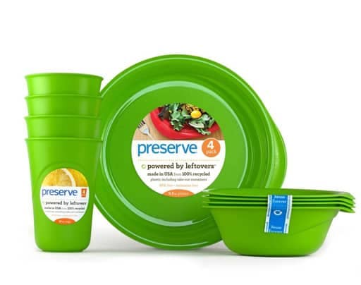 Preserve 100% recycled dinnerware -dishwasher safe!