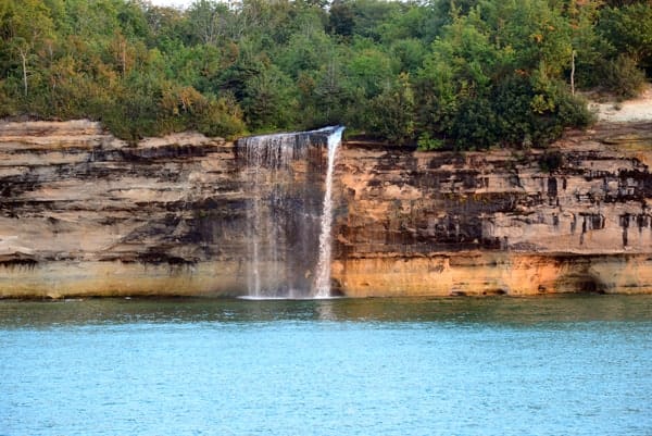 Waterfall at Pictured Rocks