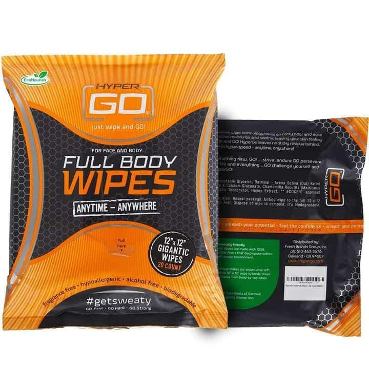 HyperGo full body biodegradable wipes